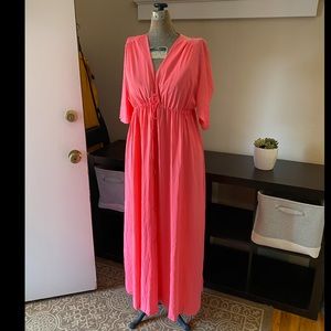 Lorraine Vintage Peignoir Set Coral